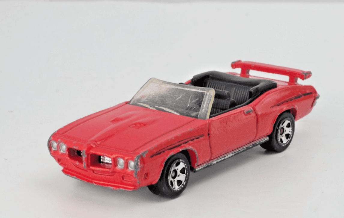 2008 Hot Wheels 1970 GTO CONVERTIBLE ~ Red 1:64 Diecast - Thumbnail 2