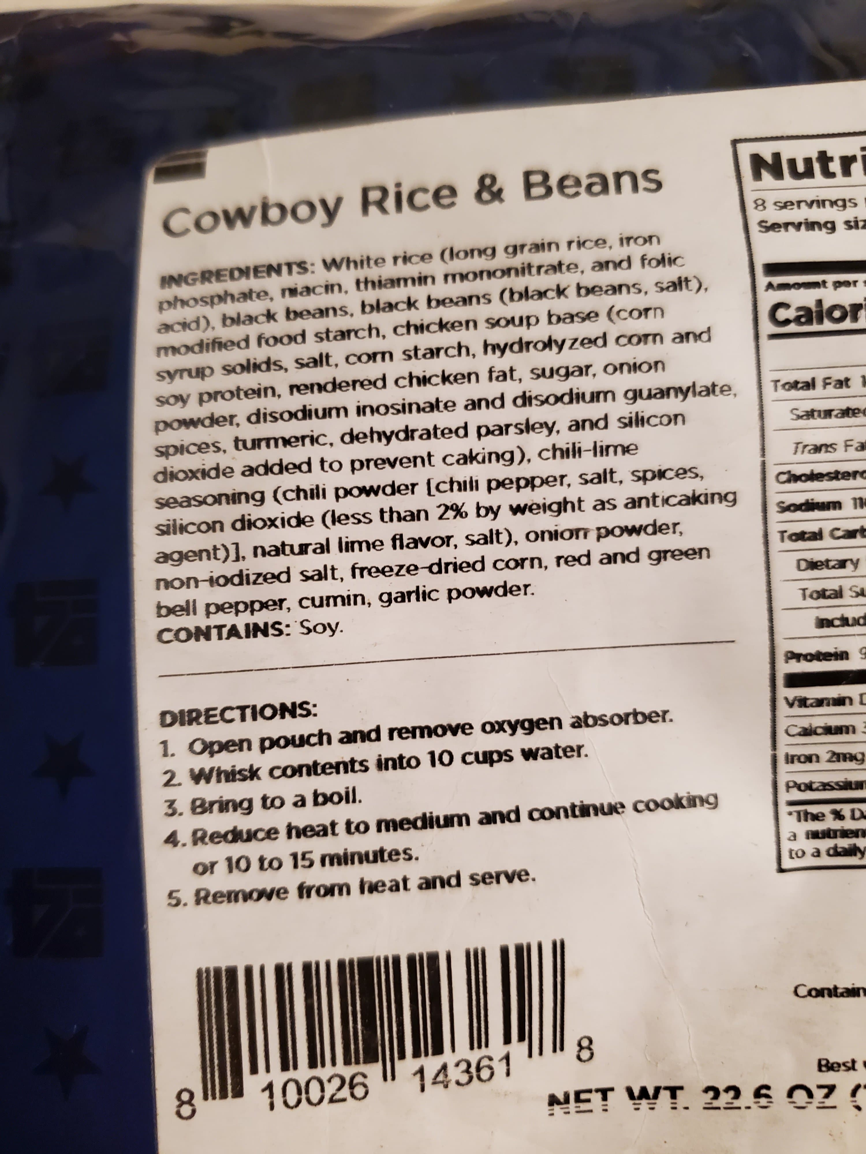4Patriots Cowboy Rice & Beans and Cozy Potato Soup - 8 servings each - Thumbnail 5