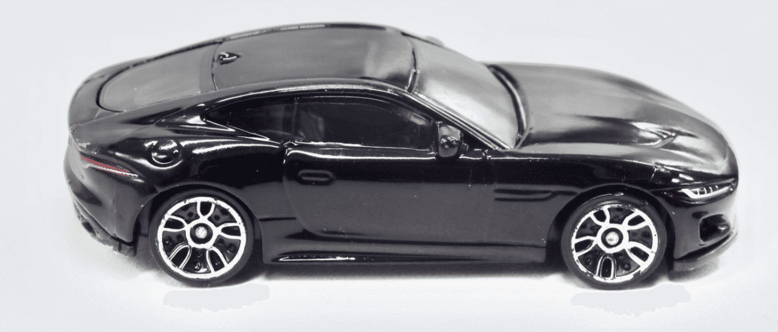 2022 Hot Wheels Turbo Series ~ 2020 JAGUAR F-TYPE ~ #10/10 Black 1:64 Diecast - Thumbnail 3