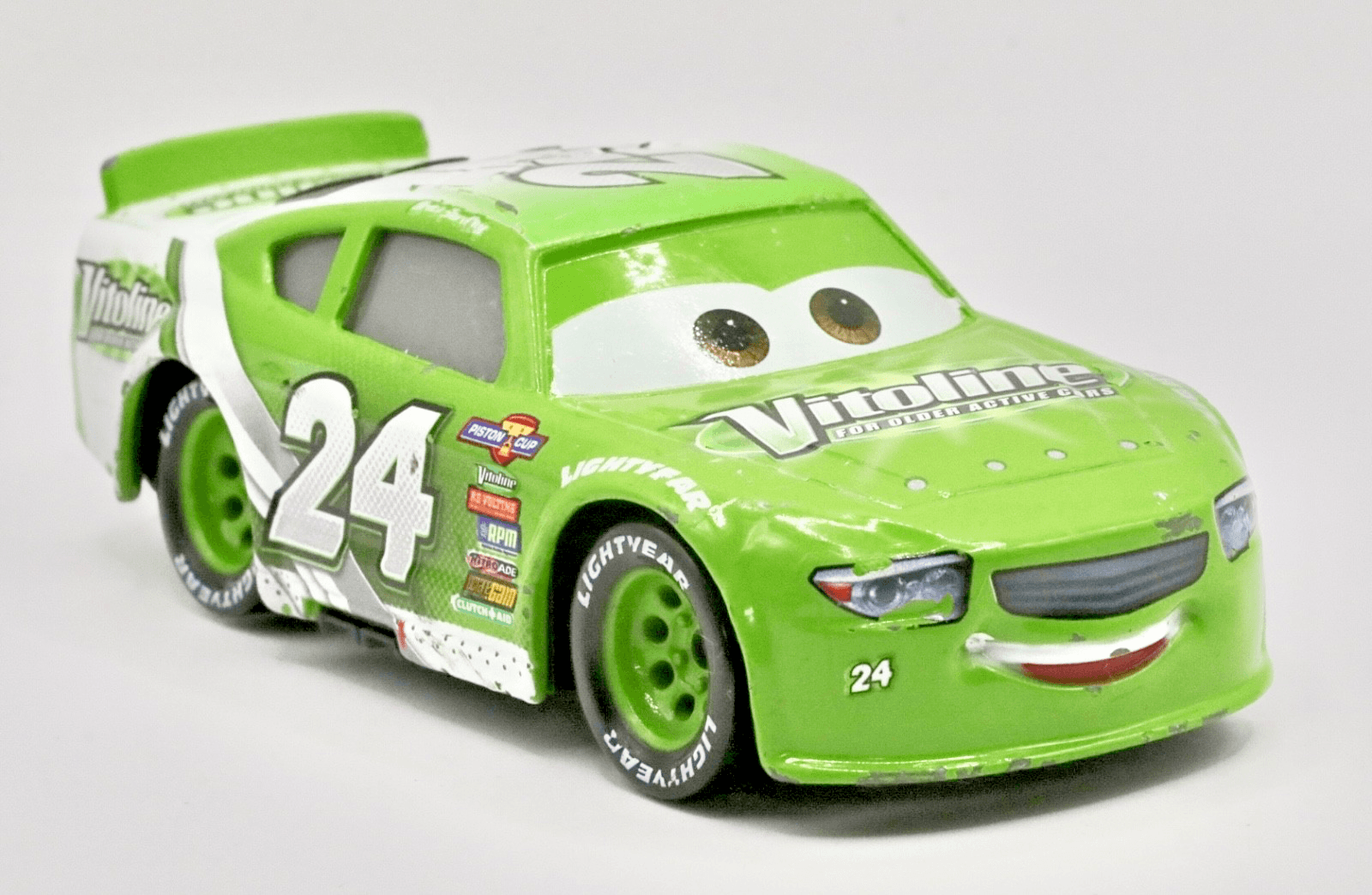 Disney Pixar Cars 3 ~ BRICK ARDLEY #24 ~ Vitoline ~ 1:55 Diecast Toy Car