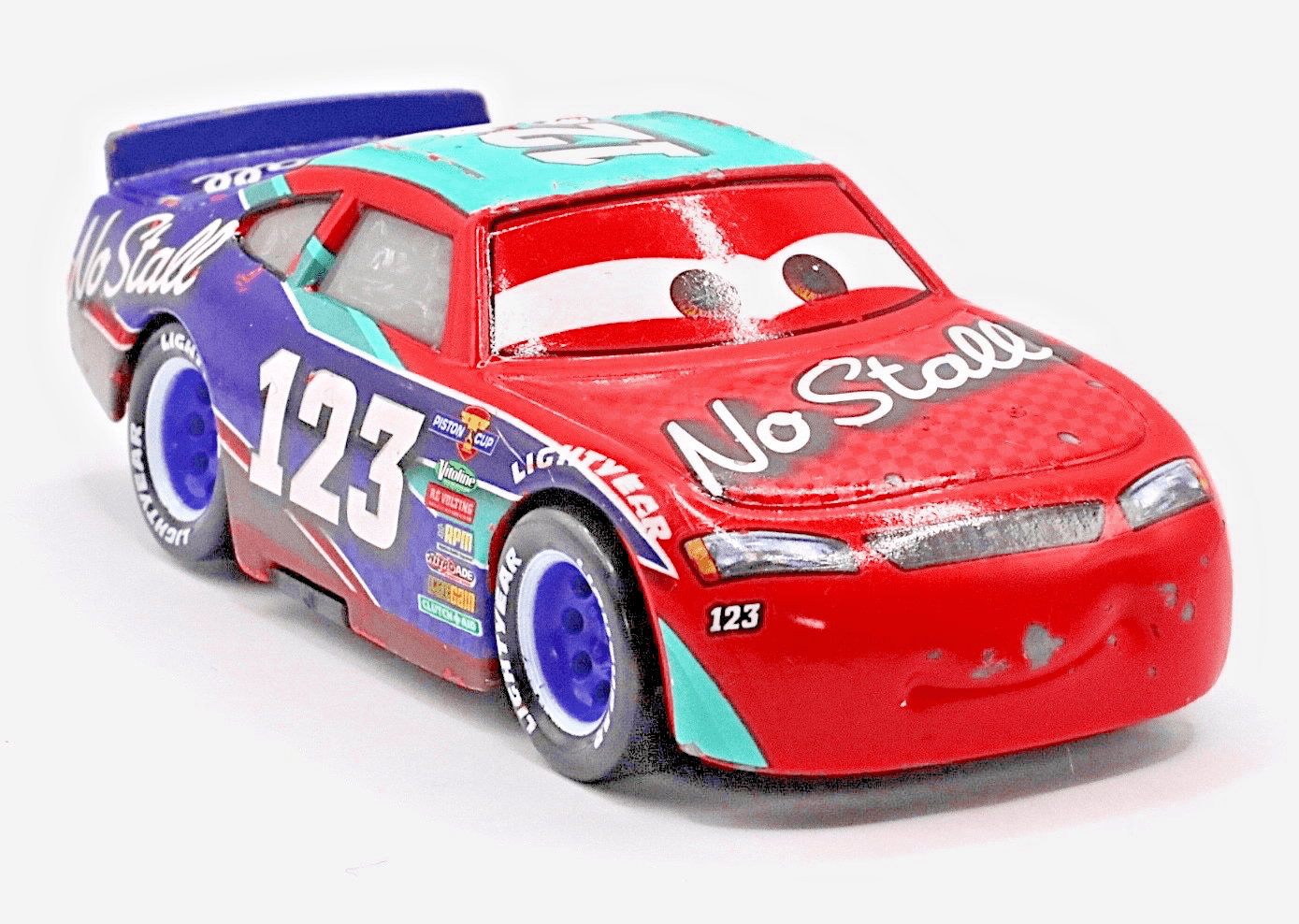 Mattel Disney Pixar Cars ~ TODD MARCUS No Stall #123 ~ Piston Cup 1:55 Diecast