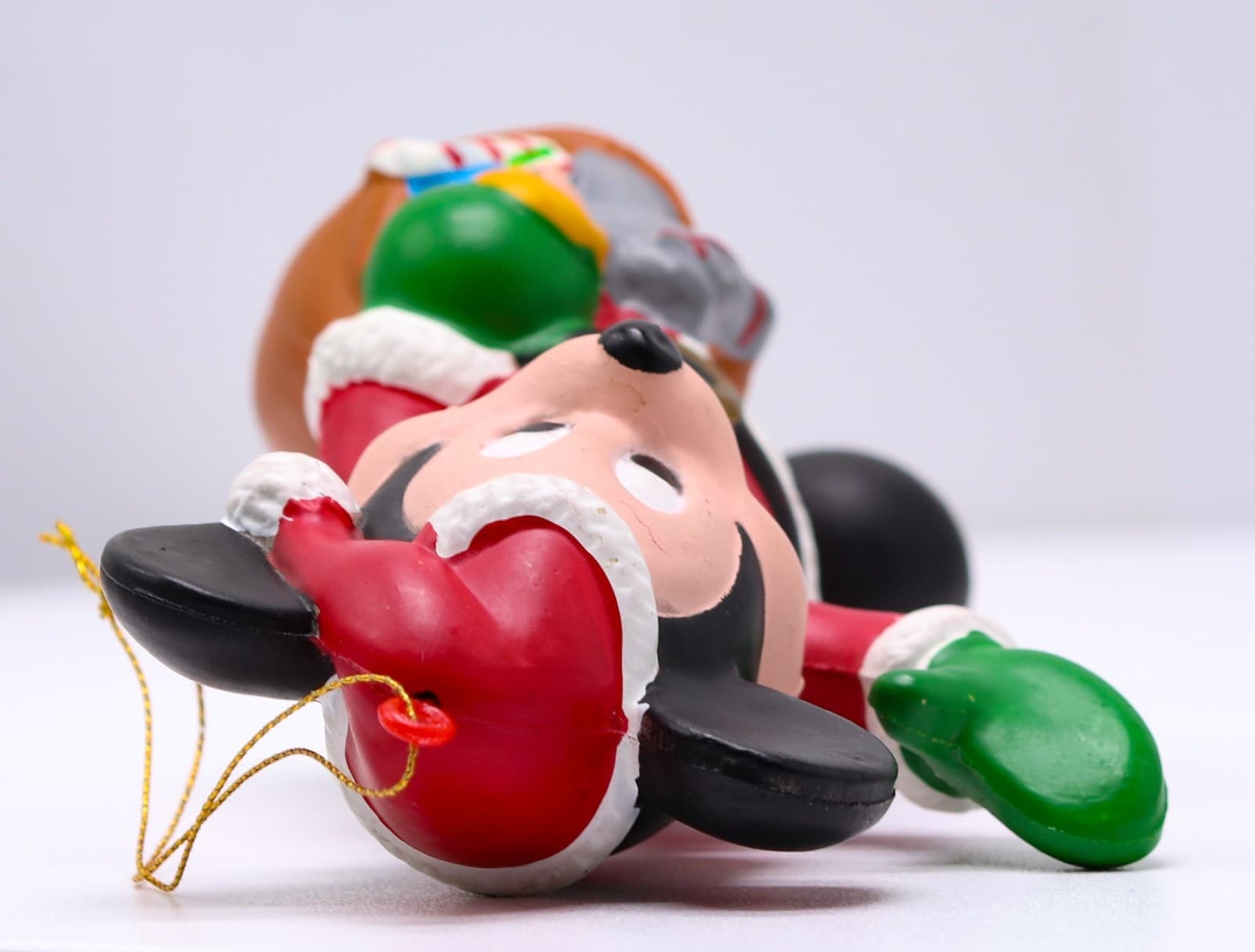 Disney Mickey Mouse Blow Mold Christmas Ornament Plastic 3 3/4" - Thumbnail 5