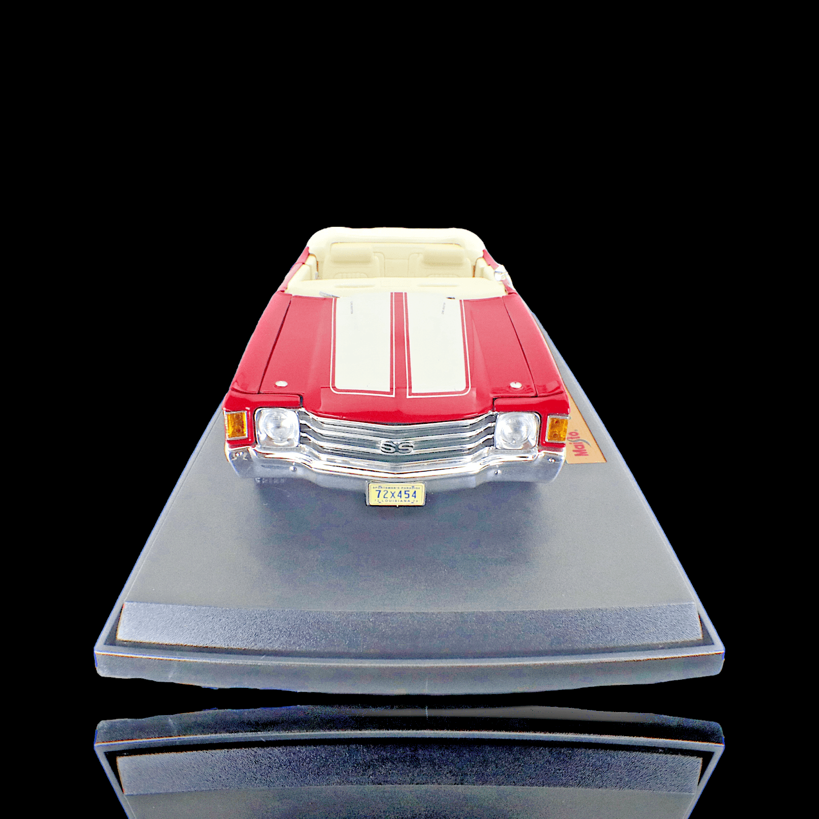 Maisto 1972 CHEVY CHEVELLE SS 454 Convertible ~ Diecast ~ Red ~ 1:18 - Thumbnail 6
