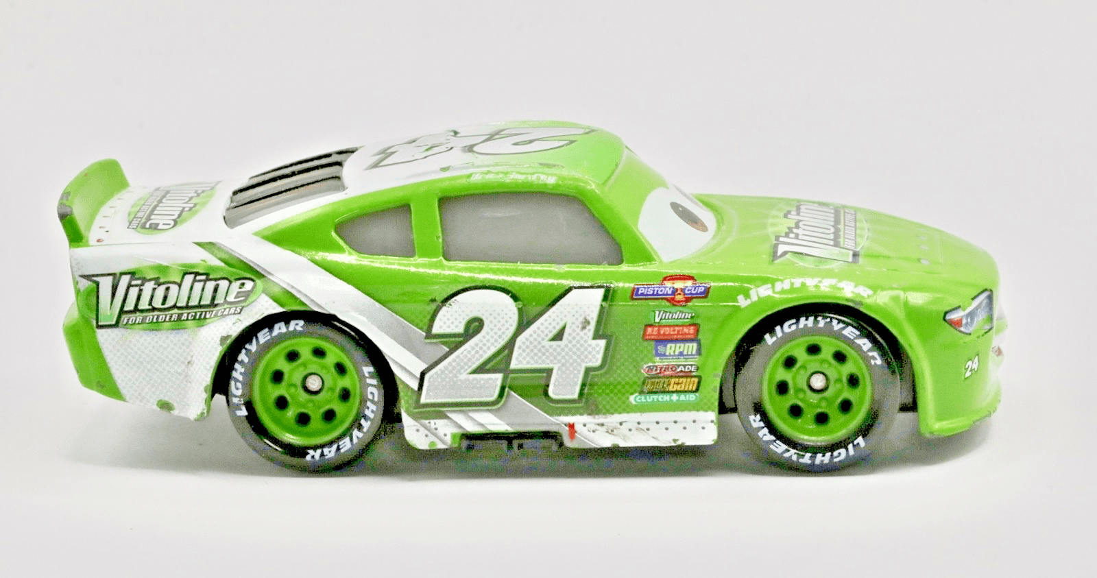 Disney Pixar Cars 3 ~ BRICK ARDLEY #24 ~ Vitoline ~ 1:55 Diecast Toy Car - Thumbnail 4