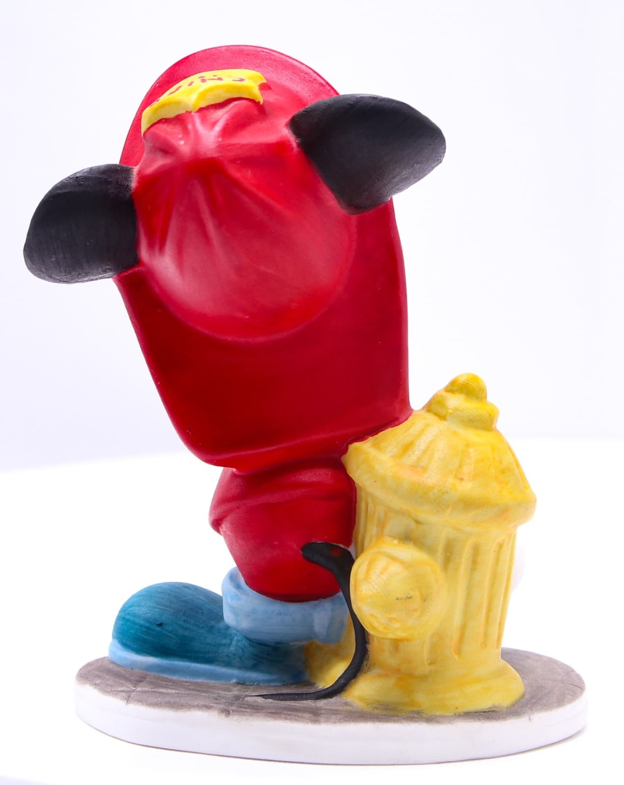 Vintage Walt Disney Productions Mickey Mouse Fire Chief Figurine w/ Hydrant - Thumbnail 3