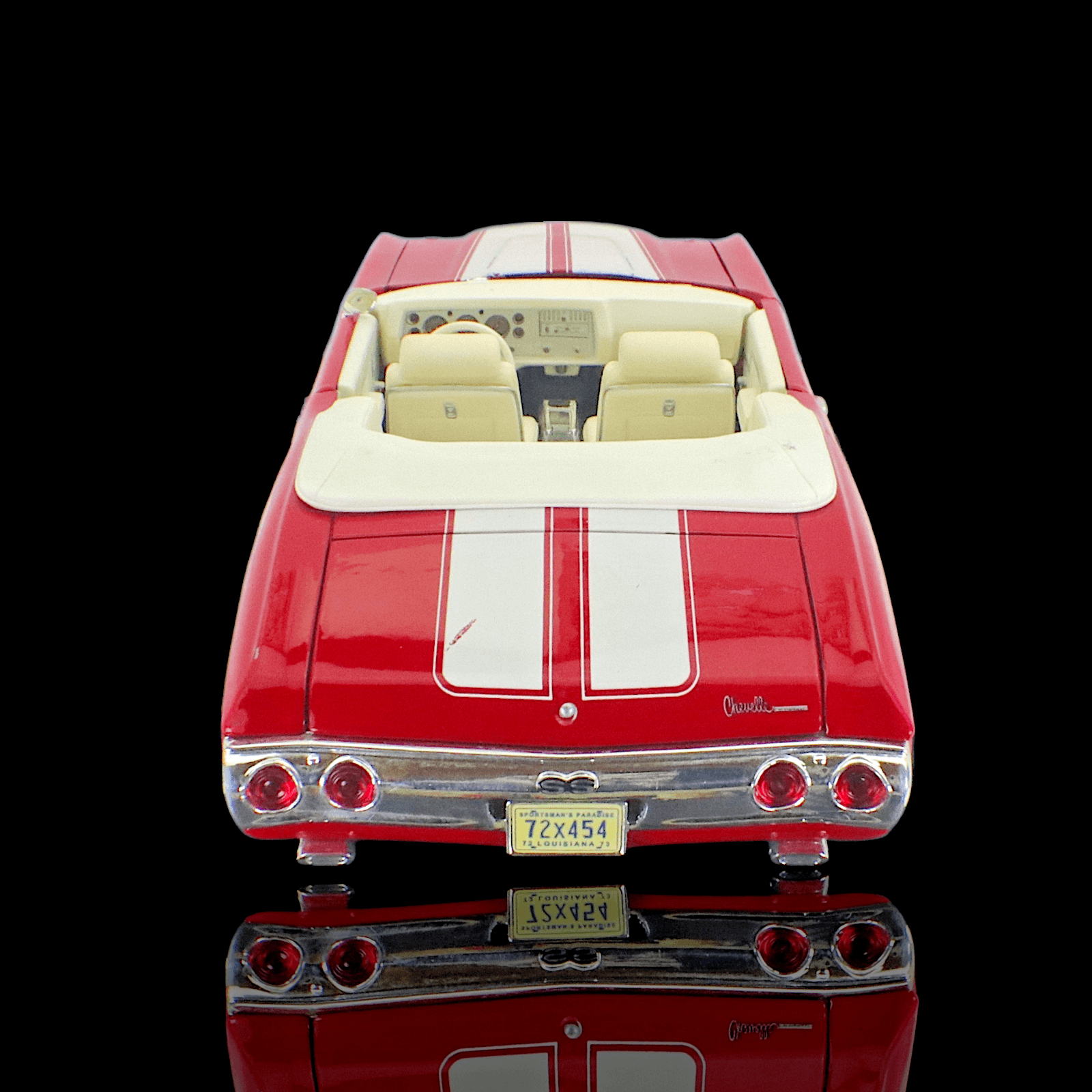 Maisto 1972 CHEVY CHEVELLE SS 454 Convertible ~ Diecast ~ Red ~ 1:18 - Thumbnail 5