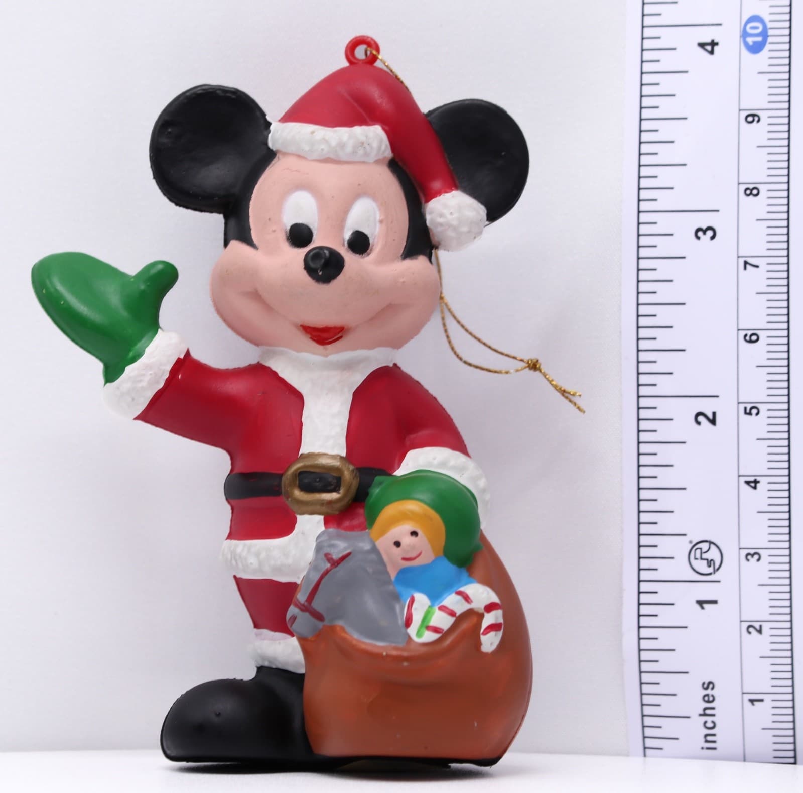Disney Mickey Mouse Blow Mold Christmas Ornament Plastic 3 3/4" - Thumbnail 7