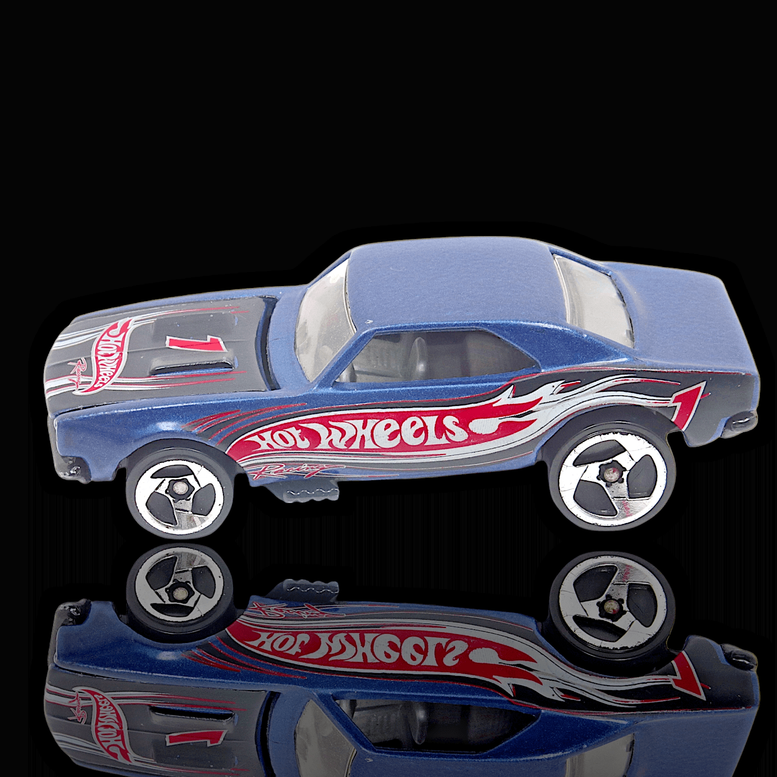 Hot Wheels 1967 Camaro ~ 1998 Race Team IV ~ #725 ~ Blue Diecast - Thumbnail 2