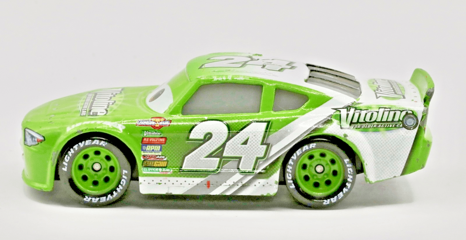Disney Pixar Cars 3 ~ BRICK ARDLEY #24 ~ Vitoline ~ 1:55 Diecast Toy Car - Thumbnail 3
