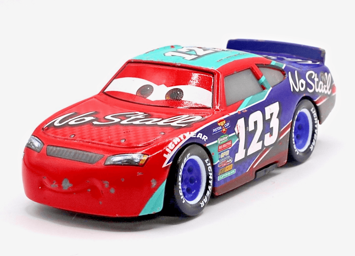 Mattel Disney Pixar Cars ~ TODD MARCUS No Stall #123 ~ Piston Cup 1:55 Diecast - Thumbnail 2