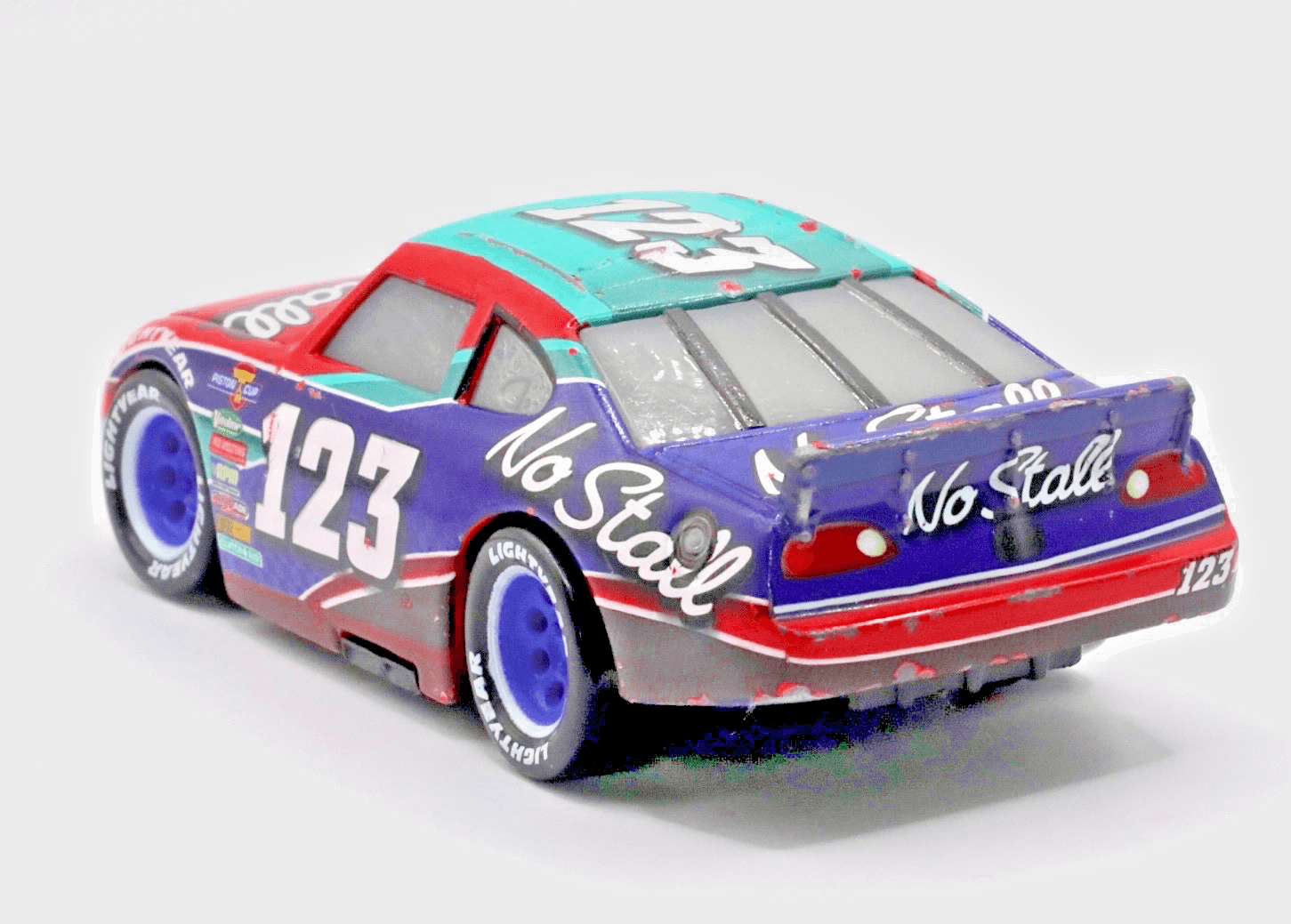 Mattel Disney Pixar Cars ~ TODD MARCUS No Stall #123 ~ Piston Cup 1:55 Diecast - Thumbnail 7