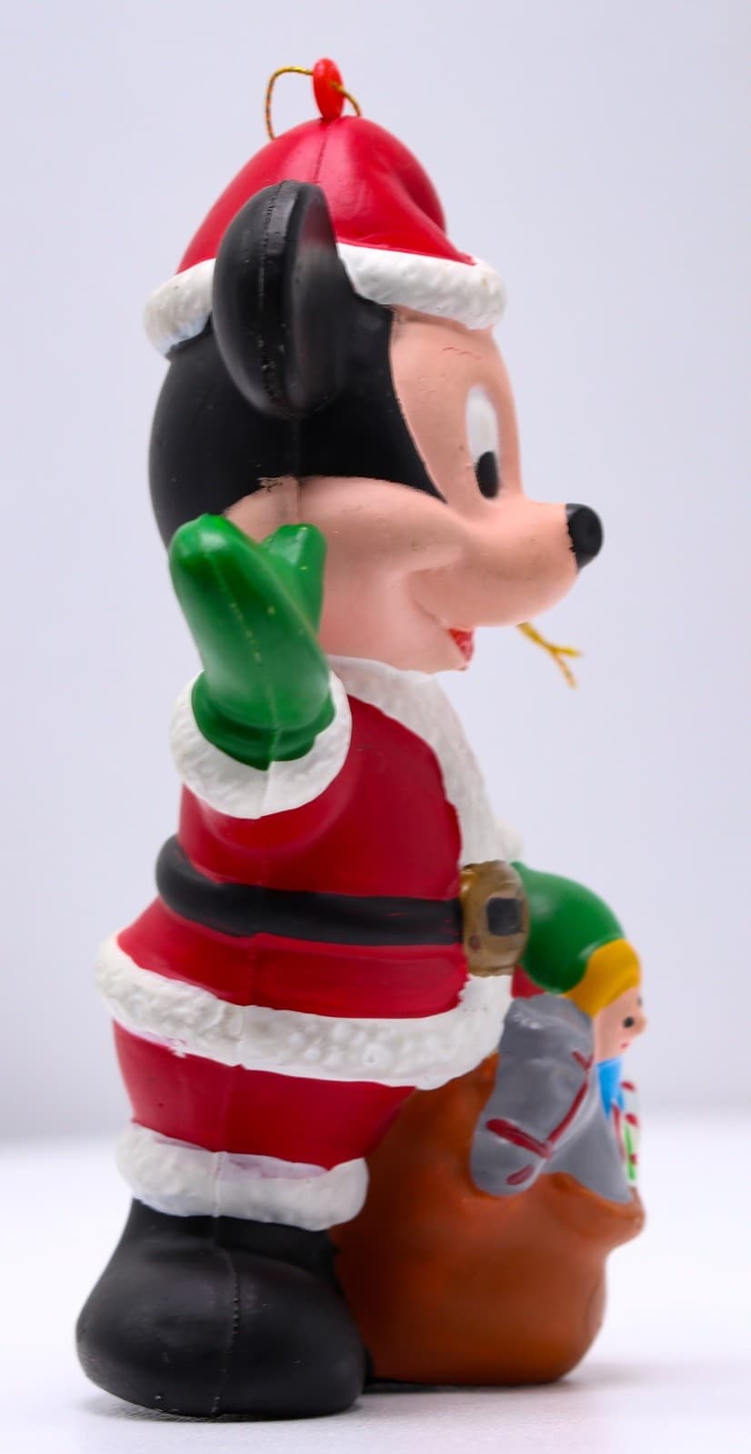 Disney Mickey Mouse Blow Mold Christmas Ornament Plastic 3 3/4" - Thumbnail 4
