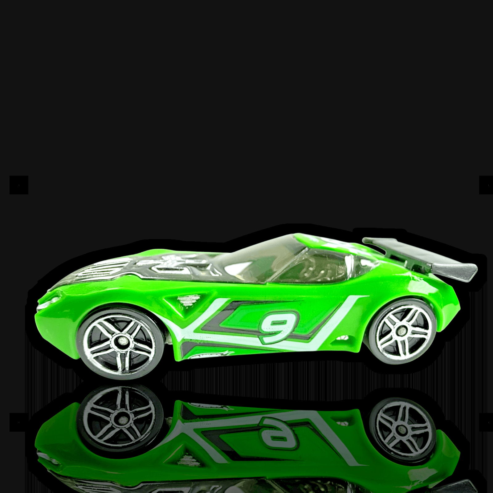 2009 Hot Wheels Nerve Hammer Green #9 ~ 1:64 Diecast Race Car - Thumbnail 2