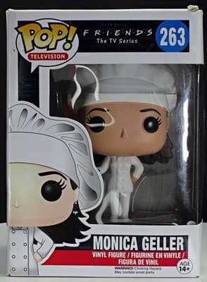 Funko Pop TV Friends Monica Geller Chef #263 Vaulted ***Some Box Damage***