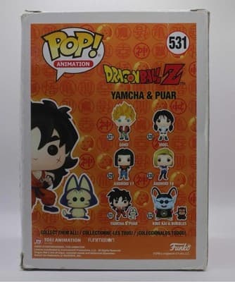 Funko POP DBZ Yamcha & Puar Vinyl Figure 531 Damaged Box - Thumbnail 3