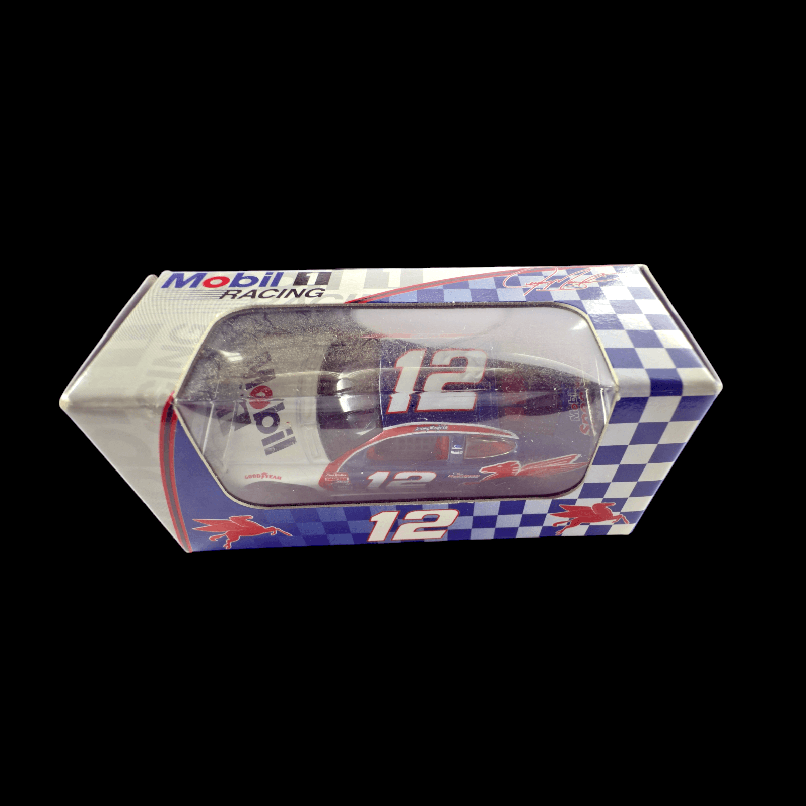 NASCAR #12 Jeremy Mayfield Mobil 1 Ford Taurus Diecast Hot Wheel - Thumbnail 2