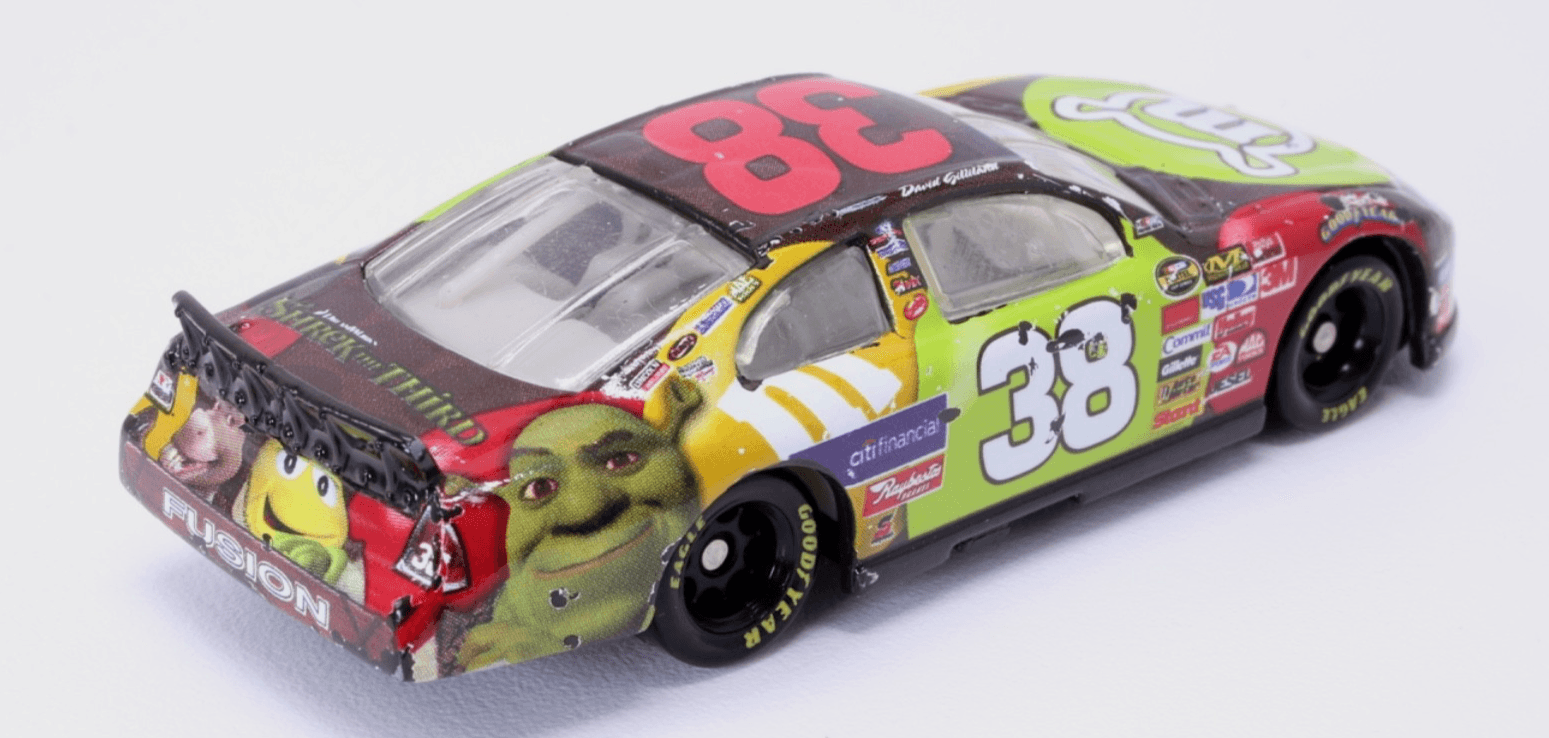 NASCAR ~ 2007 DAVID GILLILAND #38 M&M's Shrek ~ 1:64 Diecast - Thumbnail 5