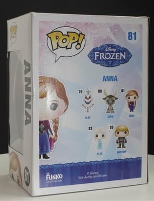 Funko Pop! Disney Frozen Anna #81 Vinyl Figure Vaulted 2014 **some box damage** - Thumbnail 6