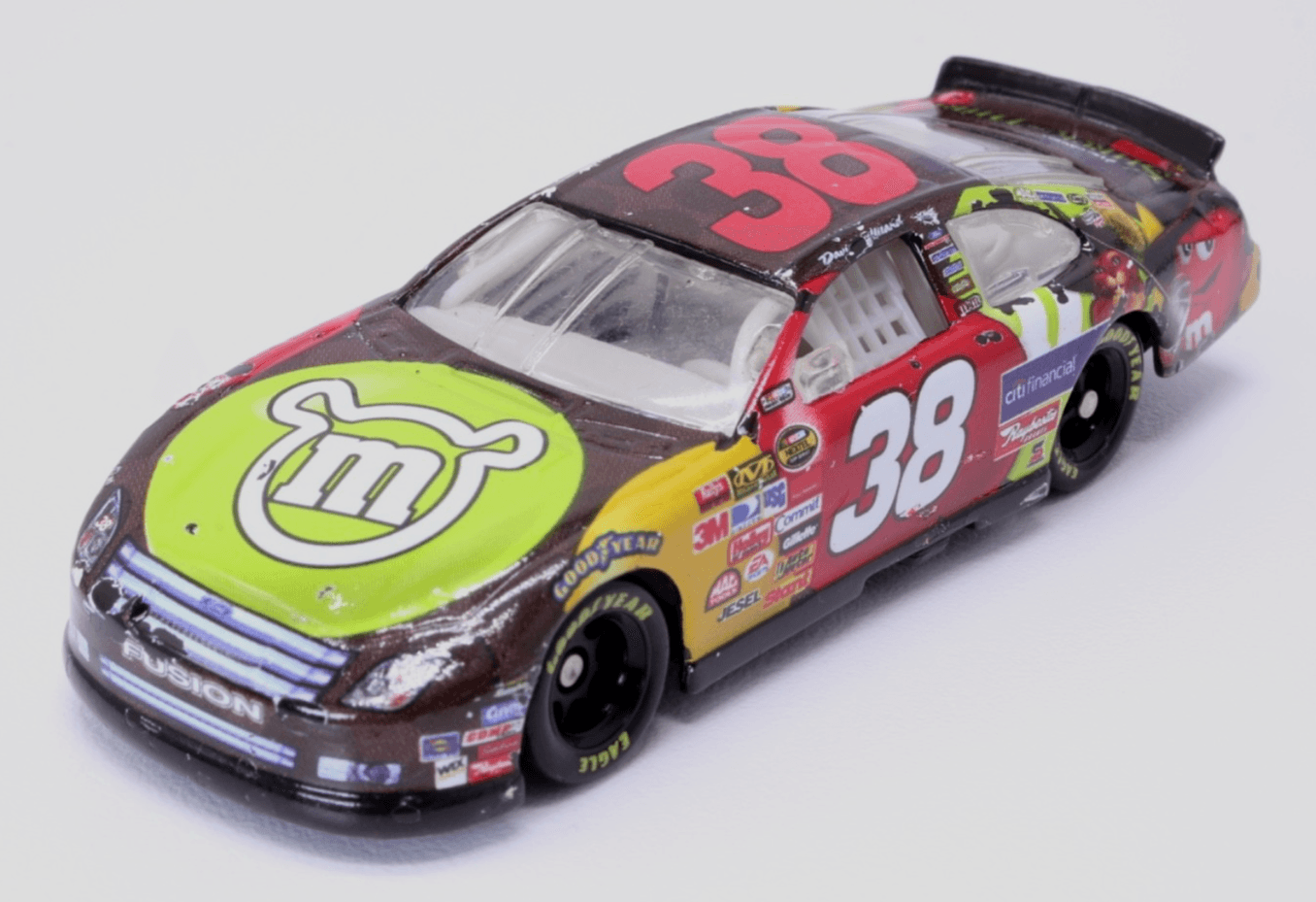NASCAR ~ 2007 DAVID GILLILAND #38 M&M's Shrek ~ 1:64 Diecast - Thumbnail 2