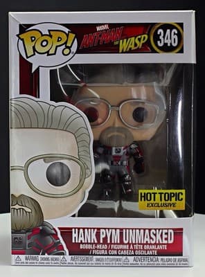 Funko Pop Marvel Ant-Man Hank Pym Unmasked 346 ***Some Box damaged***