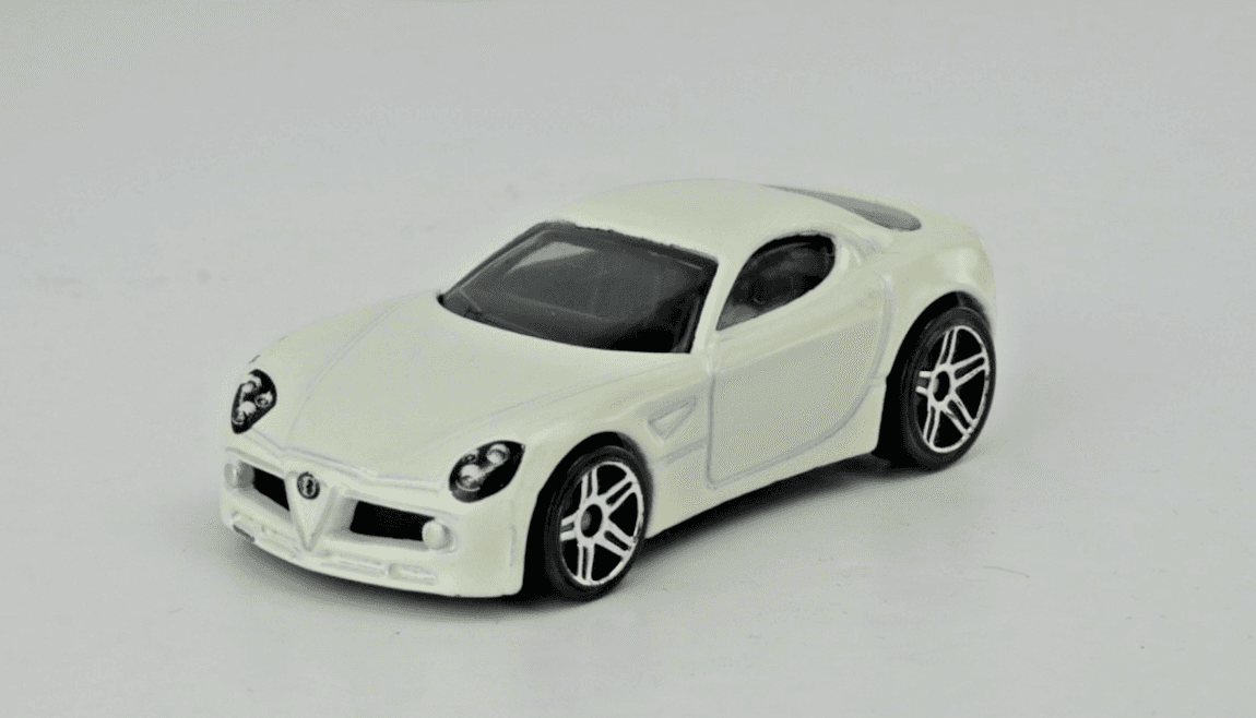 Hot Wheels ~ 2021 ALFA ROMEO 8C COMPETIZIONE ~ White 1:64 Diecast Car - Thumbnail 2