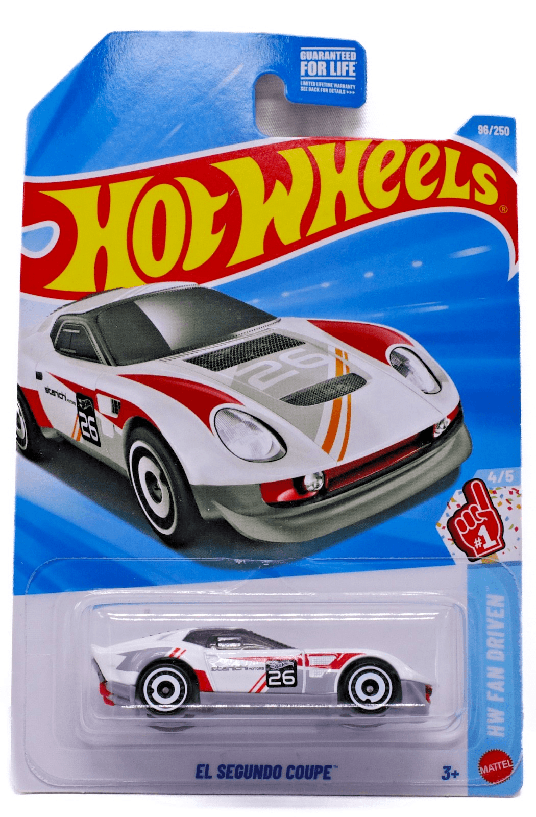 2026 Hot Wheels Fan Driven Series ~ EL SEGUNDO COUPE ~ 96/250 ~ White 1:64