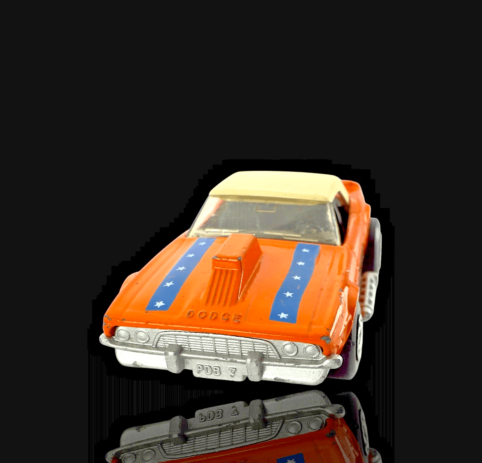 LESNEY ~ MATCHBOX ~ SUPERFAST 1974 DODGE CHALLENGER ~ REVIN REBEL ~ WHITE ROOF - Thumbnail 8