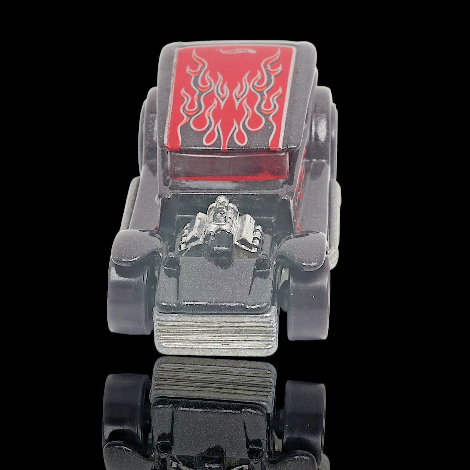 VINTAGE Hot Wheels 1969 THE DEMON ~ Black, Red Flames ~ 3SP Wheels 105 Diecast - Thumbnail 4