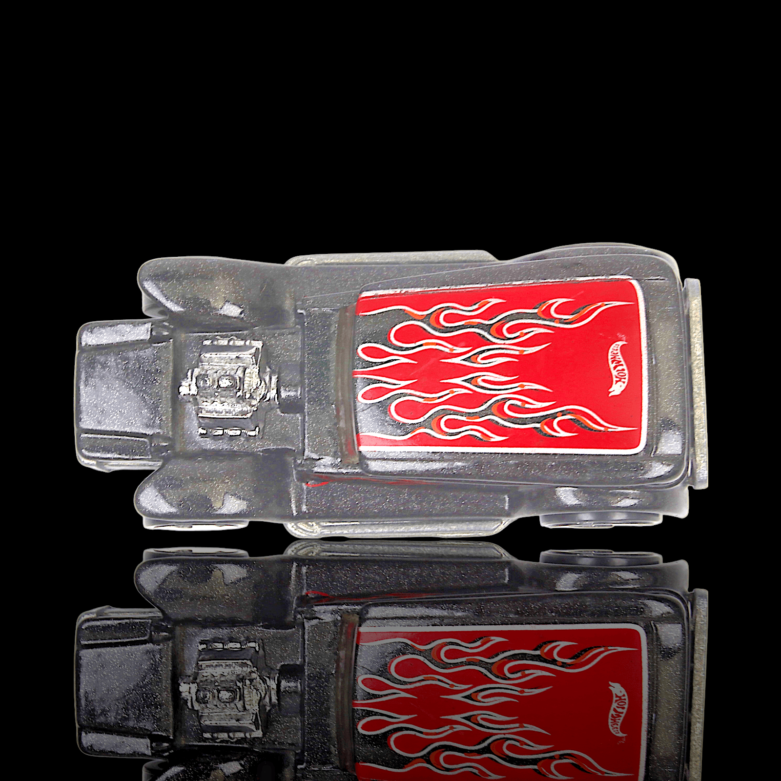 VINTAGE Hot Wheels 1969 THE DEMON ~ Black, Red Flames ~ 3SP Wheels 105 Diecast - Thumbnail 3