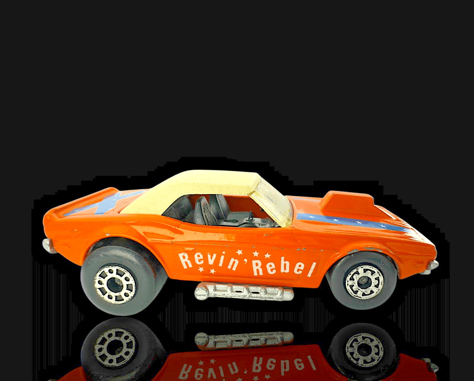 LESNEY ~ MATCHBOX ~ SUPERFAST 1974 DODGE CHALLENGER ~ REVIN REBEL ~ WHITE ROOF