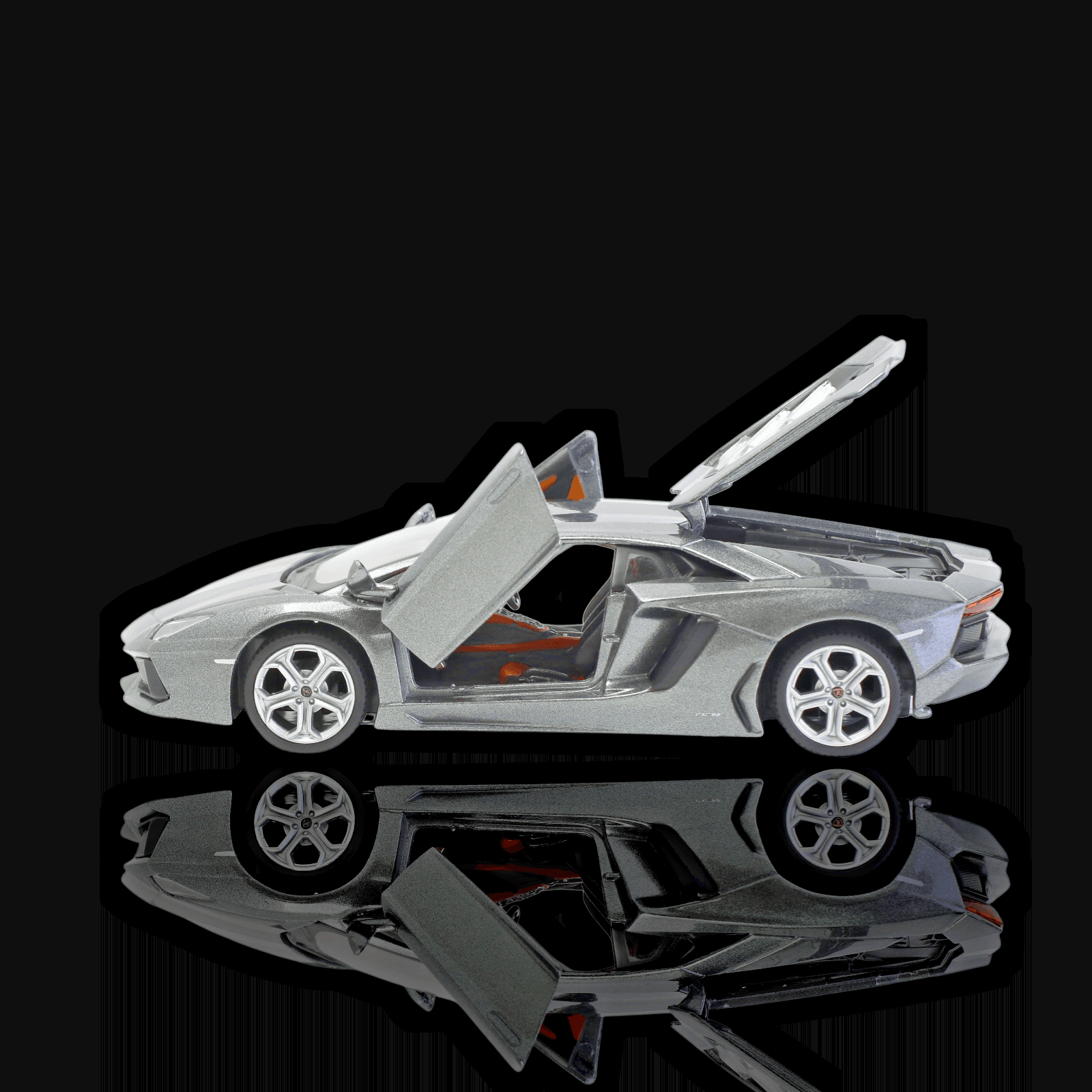 Maisto LAMBORGHINI AVENTADOR LP 700-4 ~ 1/24 Diecast Model Car Gray - Thumbnail 6