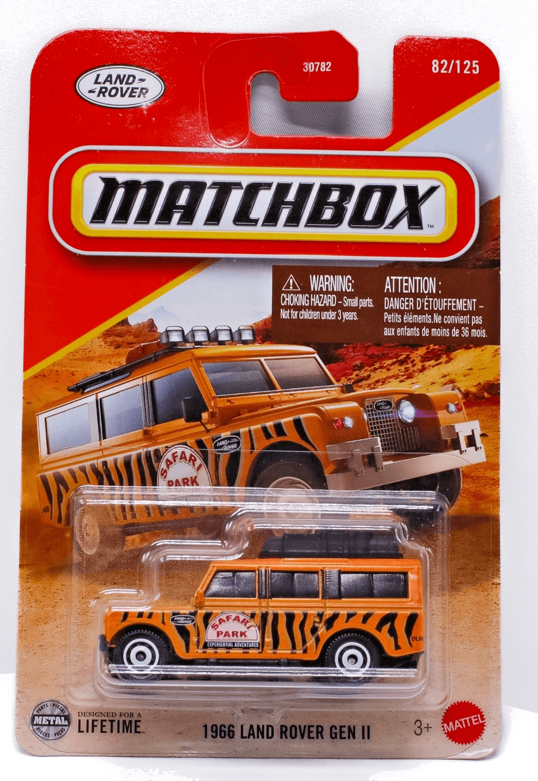 2025 Matchbox ~ 1966 LAND ROVER GEN II ~ Safari Park Orange 82/125 Diecast