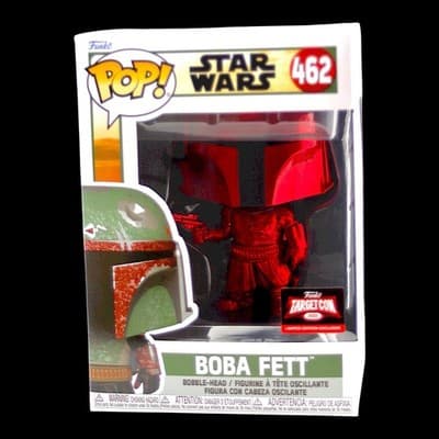 Funko Pop Star Wars Boba Fett Red Chrome #462 Target Con 2022 Figure