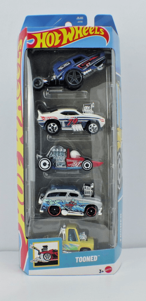 2025 Hot Wheels ~ TOONED 5-Pack (JBJ85) : '83 Chevy Silverado '69 Camaro Z28