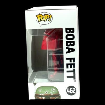 Funko Pop Star Wars Boba Fett Red Chrome #462 Target Con 2022 Figure - Thumbnail 2