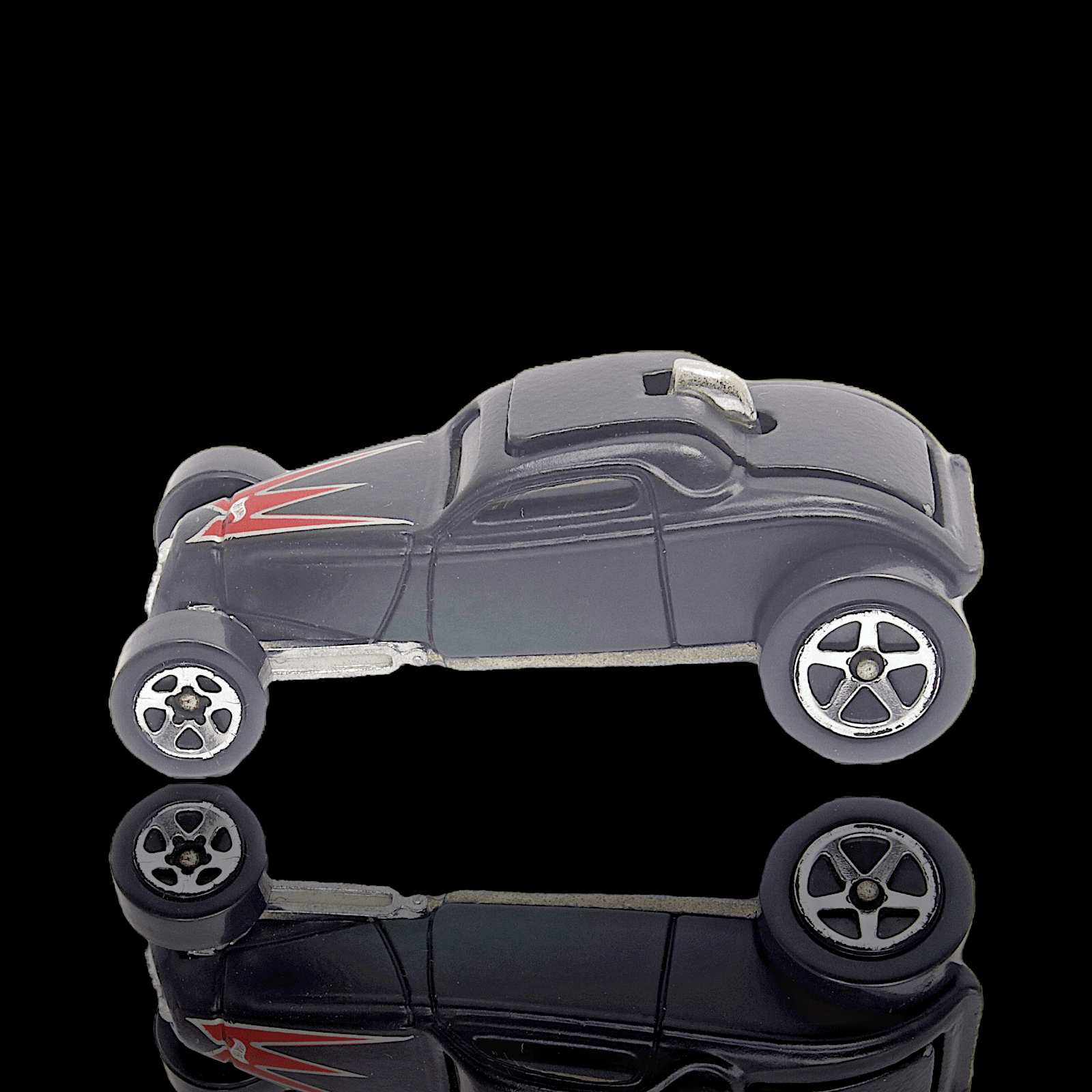 Hot Wheels 2001 ~ SOOO FAST ~ Collector # 182/240 ~ Flat Black - Thumbnail 2