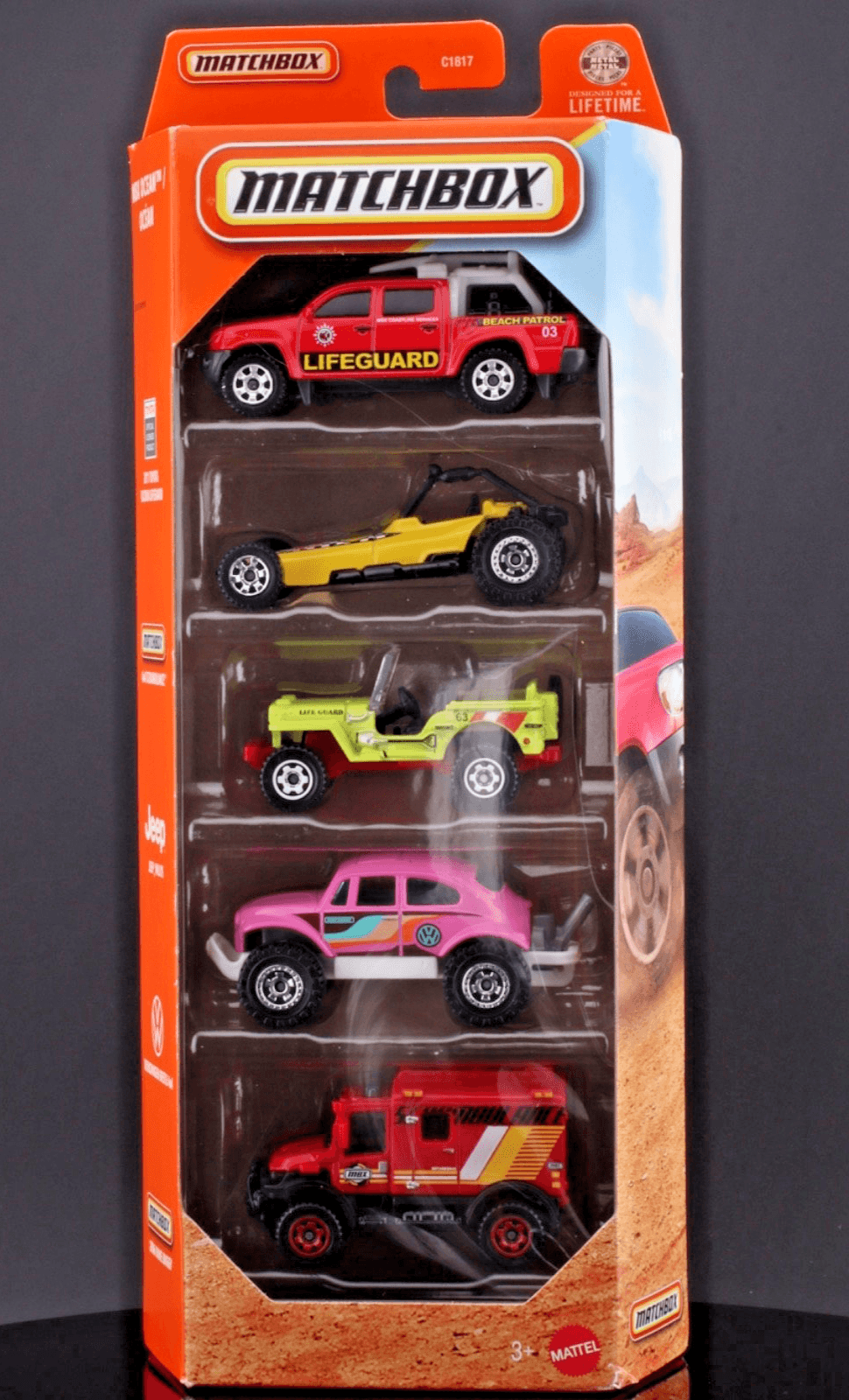 NEW 2026 Matchbox BEACH PATROL 5-Pack ~ Diecast Toy Cars Set 1/64 - Thumbnail 7