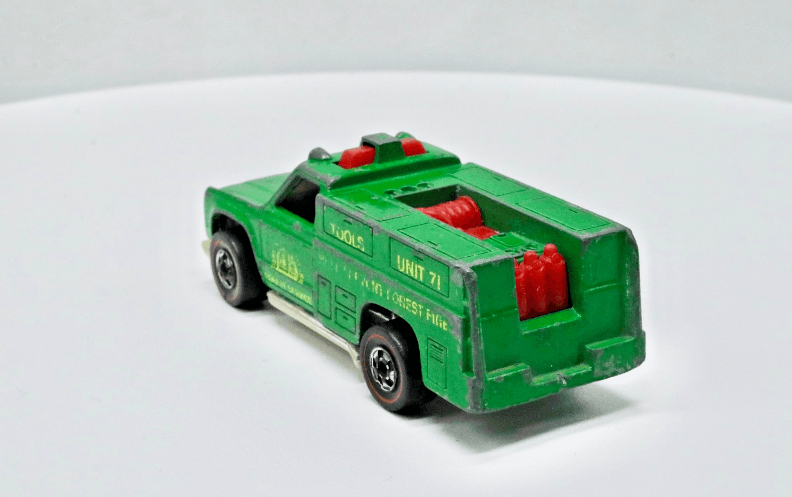 HOT WHEELS RED LINE FOREST SERVICE TRUCK GREEN - Thumbnail 8