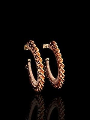 Palmerro Dazzling Hoop Earrings - Thumbnail 5