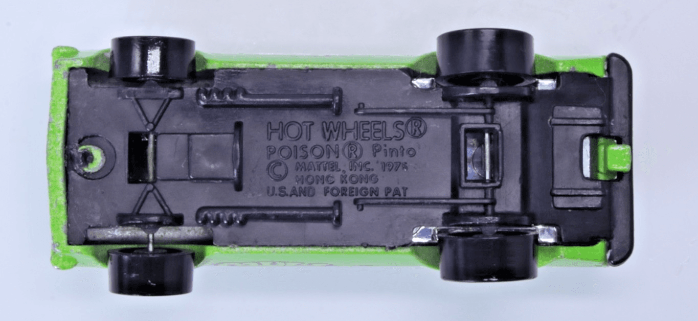 Vintage Hot Wheels Blackwall ~ 1975 POISON PINTO ~ Green Flying Colors HK - Thumbnail 10