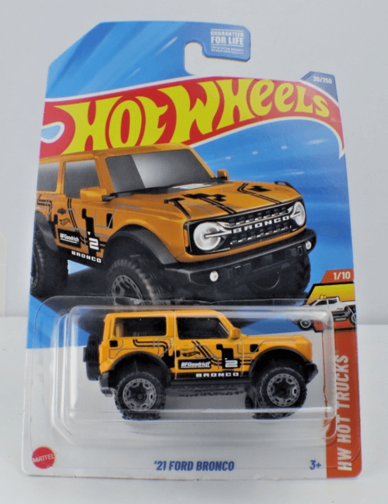2025 Hot Wheels 2021 FORD BRONCO ~ HW Hot Trucks (1/10) ~ Collector # 20/250