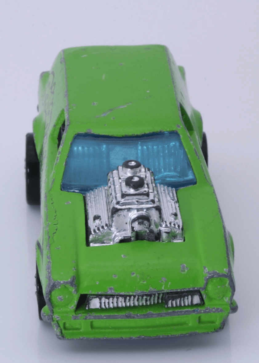 Vintage Hot Wheels Blackwall ~ 1975 POISON PINTO ~ Green Flying Colors HK - Thumbnail 8