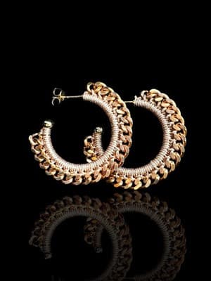 Palmerro Dazzling Hoop Earrings - Thumbnail 3