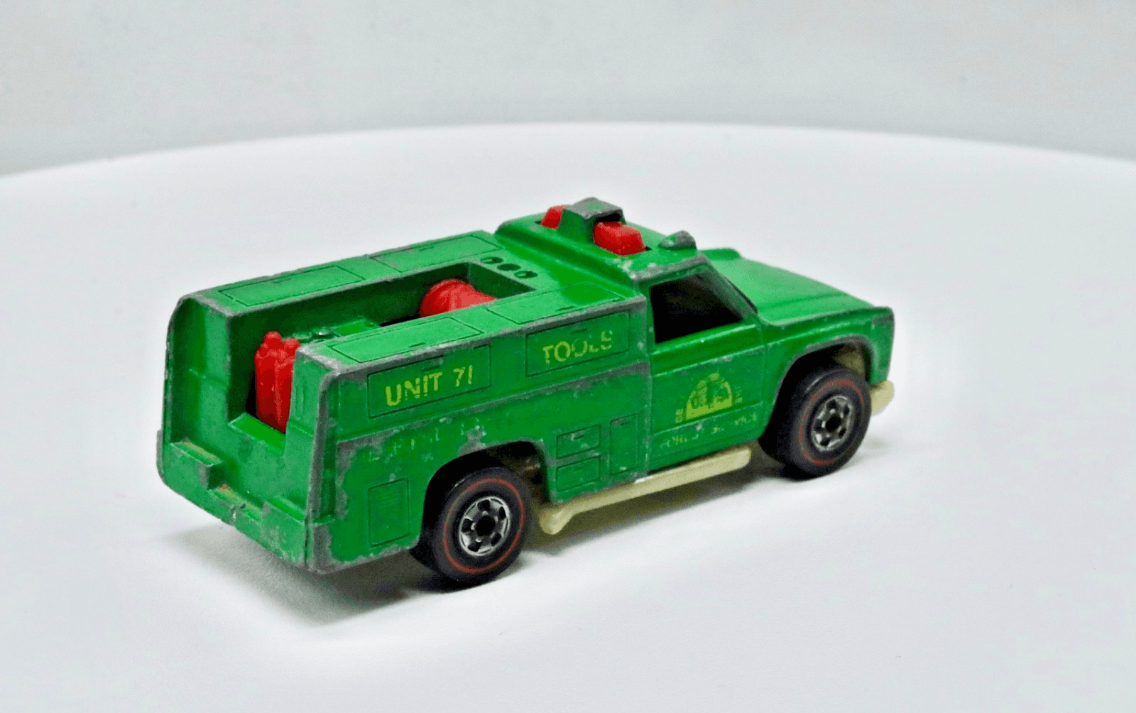 HOT WHEELS RED LINE FOREST SERVICE TRUCK GREEN - Thumbnail 6