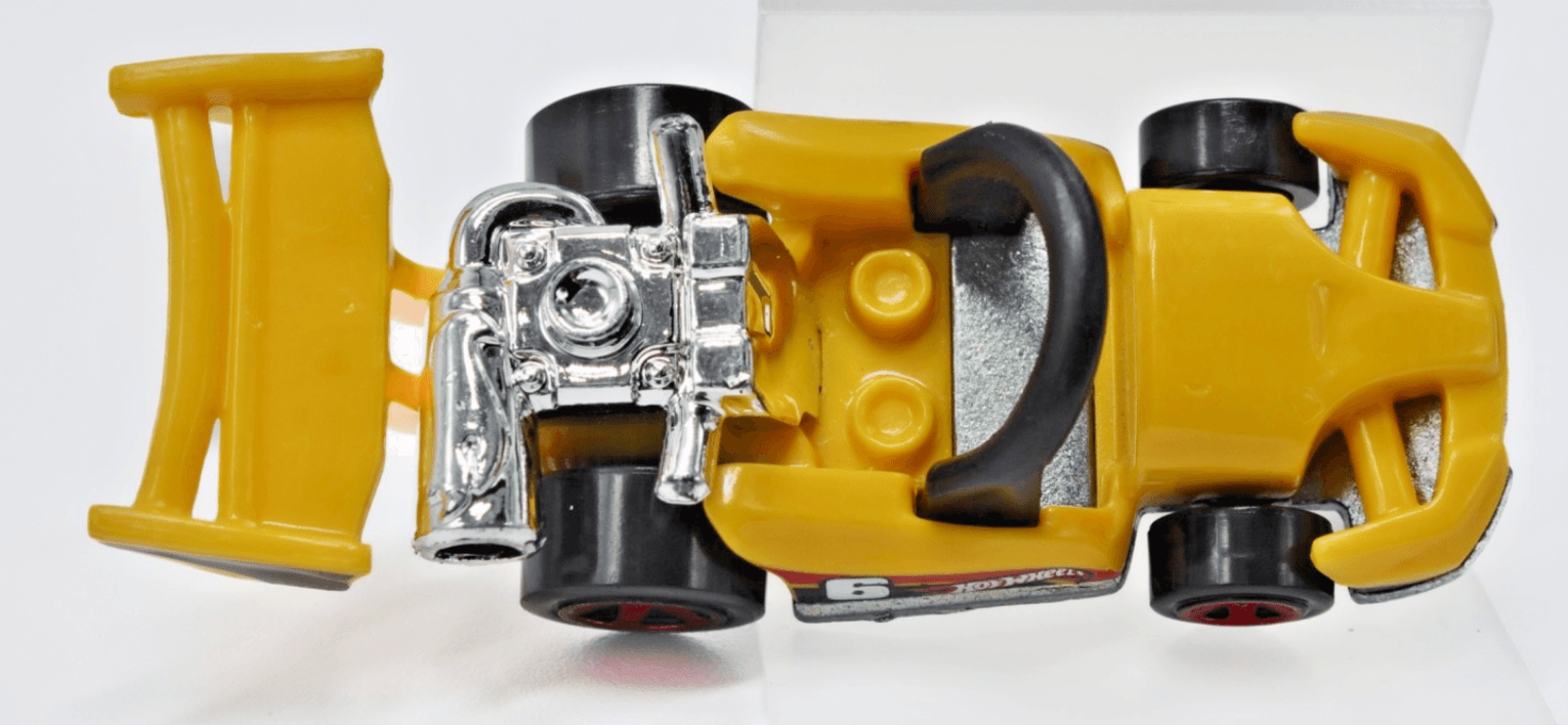 2017 Hot Wheels Fans Stands Collection ~ YELLOWS GO KART ~ Chrome 5-Spoke Wheels - Thumbnail 8