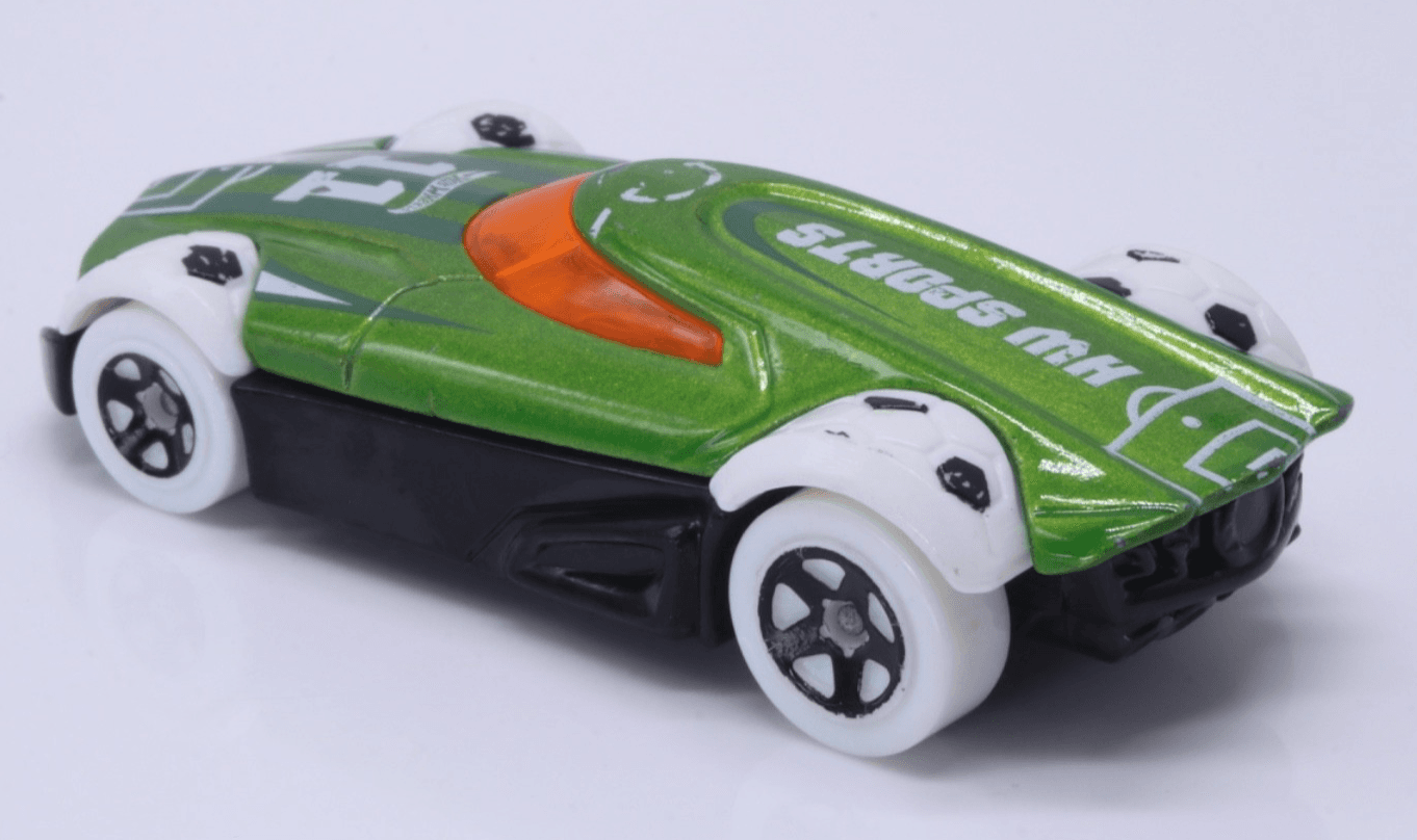 2021 Hot Wheels Sports Series ~ MR11 ~ Green Soccer Car Die-Cast 1/64 - Thumbnail 6