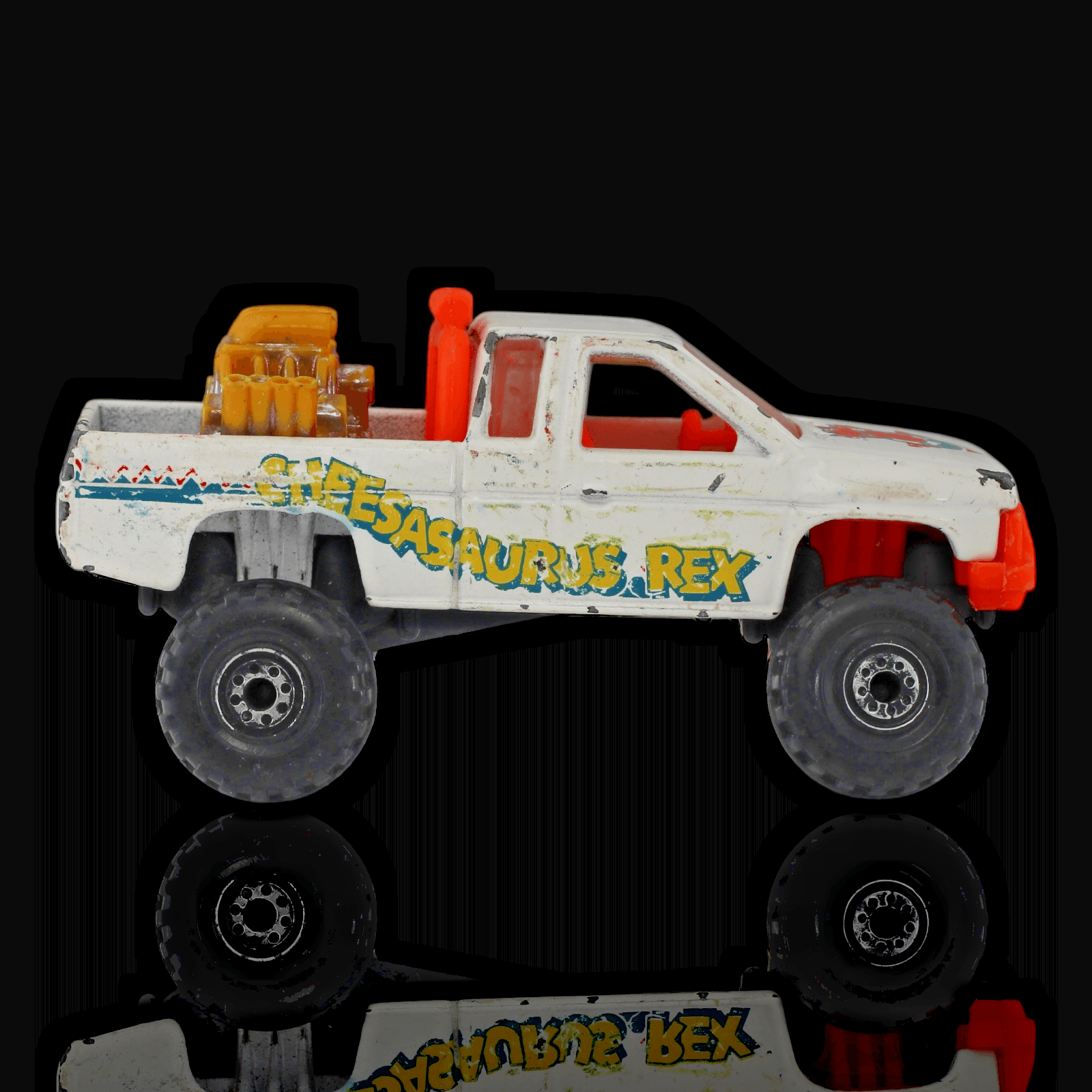 Hot Wheels 1993 Kraft Cheesasaurus Rex ~ Nissan 4x4 1:64