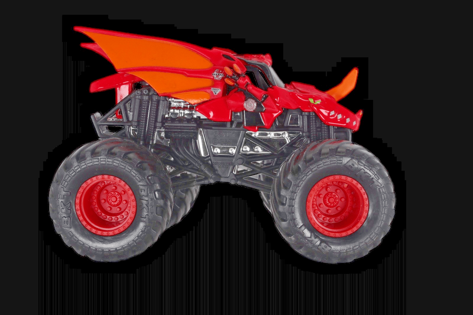 Spin Master Monster Jam Bakugan DRAGONOID ~ Red Truck ~ 1:64 ~ Diecast Toy