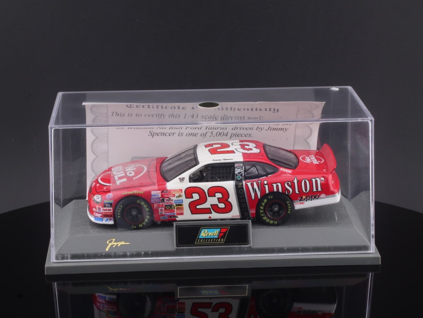 Revell ~ 1998 FORD TAURUS ~ JIMMY SPENCER #23 ~ No Bull / Winston 1/43 NIB