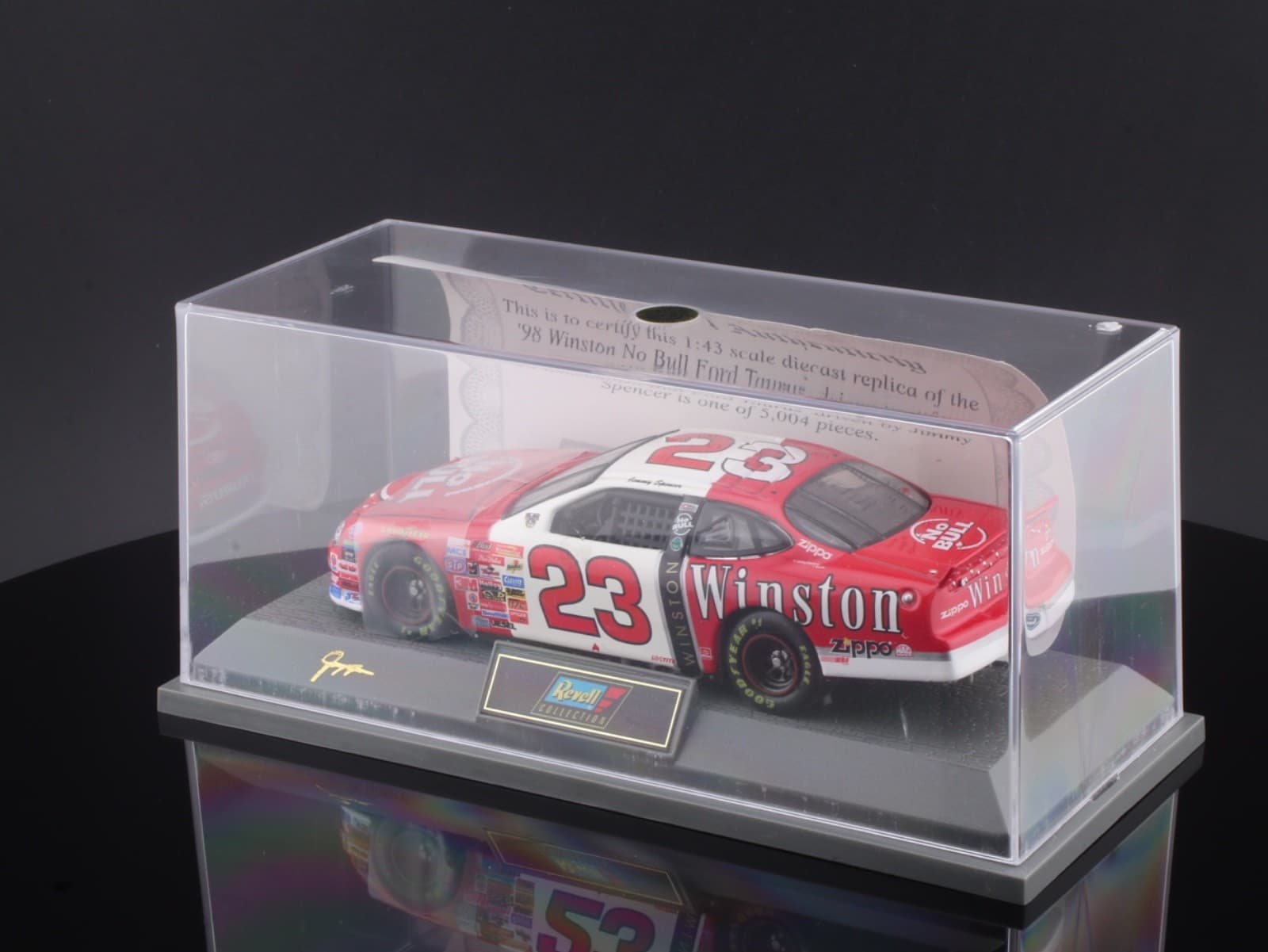 Revell ~ 1998 FORD TAURUS ~ JIMMY SPENCER #23 ~ No Bull / Winston 1/43 NIB - Thumbnail 5
